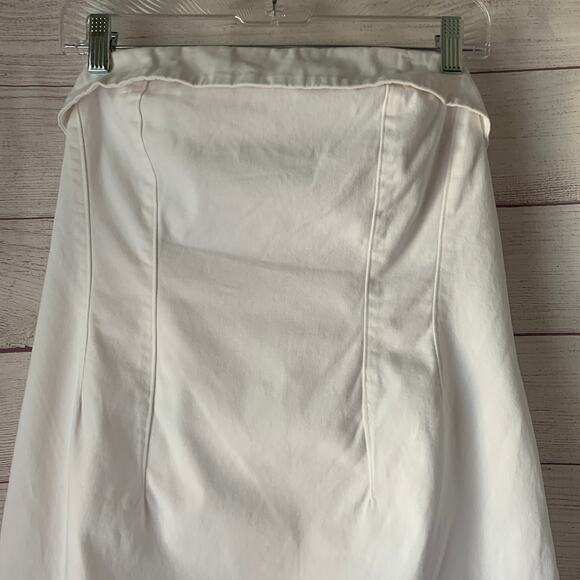 Wild Fable White Tube Bodycon Mini Dress Lace Up Back Removable Straps Size L - Picture 2 of 15